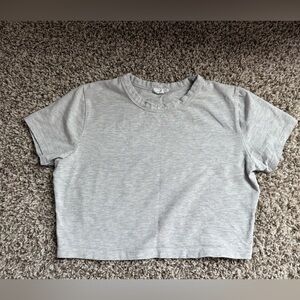 Cotton On Gray Cropped Tee – Size Medium | Used but in Excellent Condition
